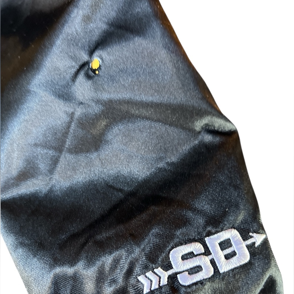Stall and Dean (SD Sports) Vintage Coaches Yankees Black Spellout Coach Jacket - Picture 7 of 7